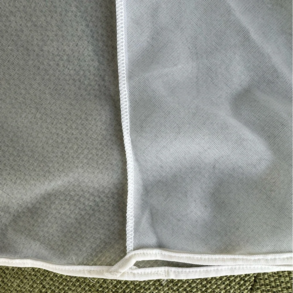 Vintage White Sheer Duster Lagenlook Feminine Layer With Cape Flutter Sleeves~ M - Picture 11 of 11